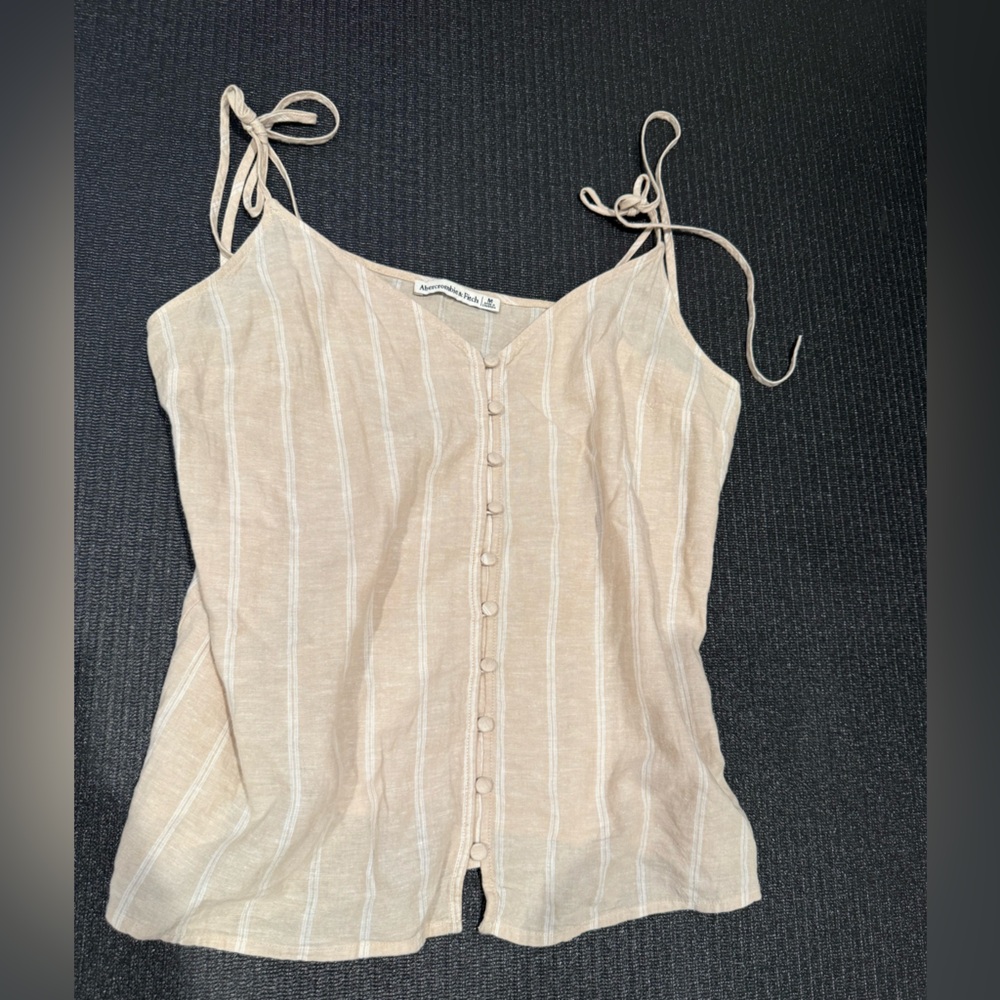 Abercrombie & Fitch Beige Striped Camisole